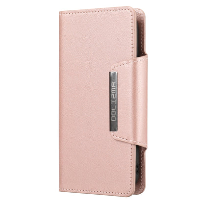 For iPhone 13 Pro Ultra-thin Separable Magnetic Horizontal Flip Leather Case with Card Slot & Wallet (Pink) - iPhone 13 Pro Cases by buy2fix | Online Shopping UK | buy2fix