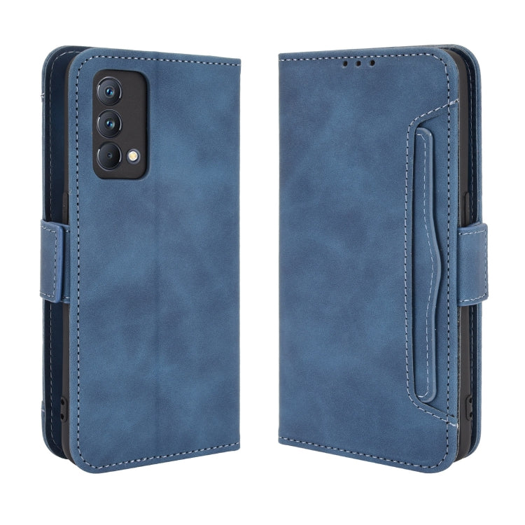 For OPPO Realme GT Master Skin Feel Calf Pattern Horizontal Flip Leather Case with Holder & Card Slots & Photo Frame(Blue) - Realme Cases by buy2fix | Online Shopping UK | buy2fix