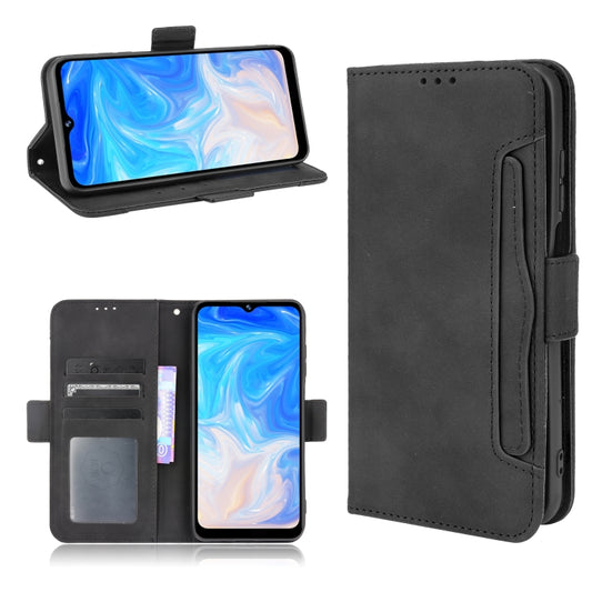 For Doogee N40 Pro Skin Feel Calf Pattern Horizontal Flip Leather Case with Holder & Card Slots & Photo Frame(Black) - More Brand by buy2fix | Online Shopping UK | buy2fix