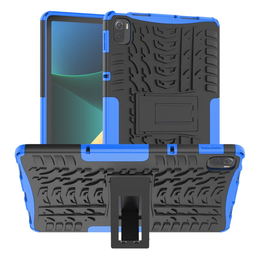 Tire Texture TPU + PC Shockproof Case with Holder For Xiaomi Pad 5 / 5 Pro(Blue) - More Tablet Cases by buy2fix | Online Shopping UK | buy2fix