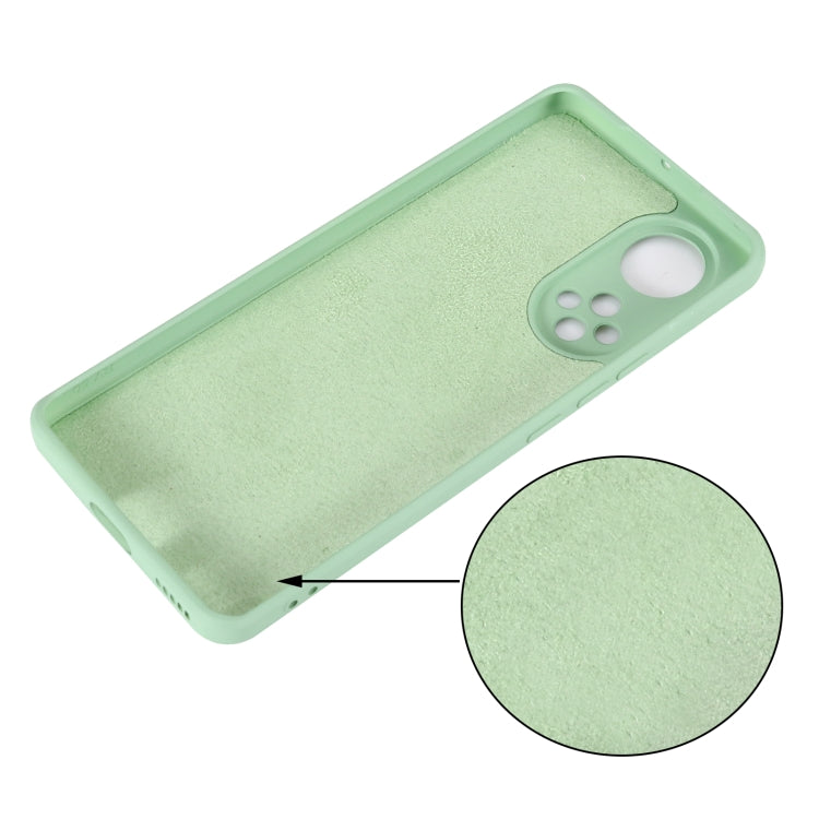 For Honor 50 Solid Color Liquid Silicone Dropproof Full Coverage Protective Case(Green) - Honor Cases by buy2fix | Online Shopping UK | buy2fix