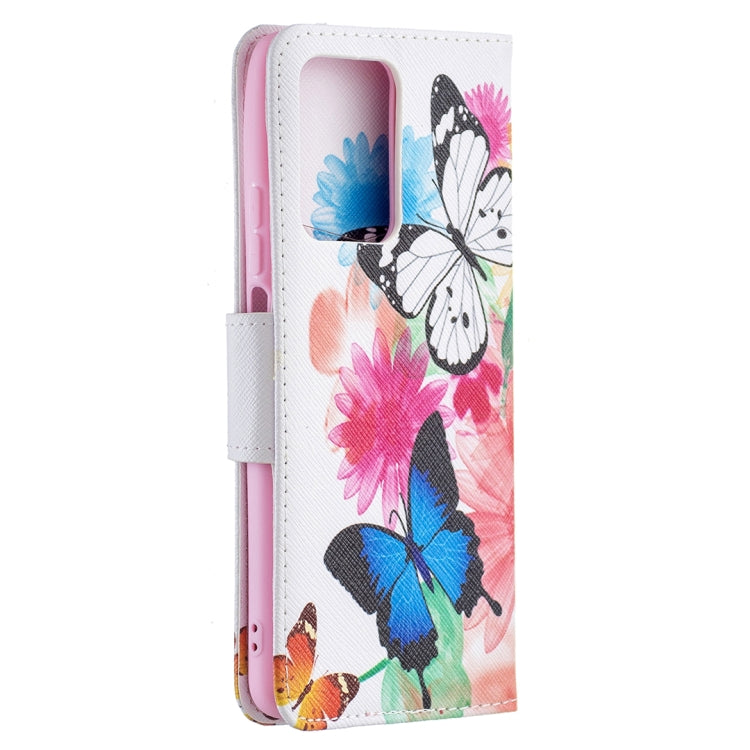 For Xiaomi Mi 11T Colored Drawing Pattern Horizontal Flip Leather Case with Holder & Card Slots & Wallet(Butterflies) - Xiaomi Cases by buy2fix | Online Shopping UK | buy2fix