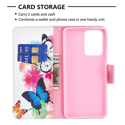 For Xiaomi Mi 11T Colored Drawing Pattern Horizontal Flip Leather Case with Holder & Card Slots & Wallet(Butterflies) - Xiaomi Cases by buy2fix | Online Shopping UK | buy2fix