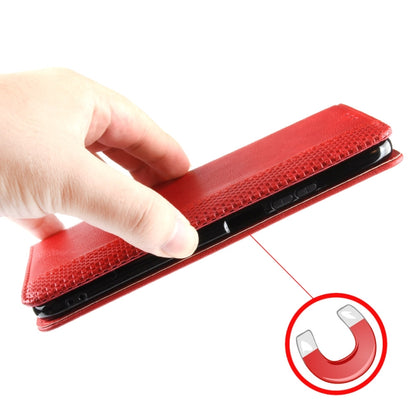 For Doogee N40 Pro Magnetic Buckle Retro Pattern Horizontal Flip Leather Case with Holder & Card Slot & Wallet(Red) - More Brand by buy2fix | Online Shopping UK | buy2fix