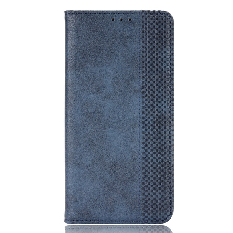 For Doogee N40 Pro Magnetic Buckle Retro Pattern Horizontal Flip Leather Case with Holder & Card Slot & Wallet(Blue) - More Brand by buy2fix | Online Shopping UK | buy2fix