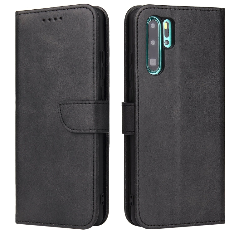 For Huawei P30 Pro Calf Texture Buckle Horizontal Flip Leather Case with Holder & Card Slots & Wallet(Black) - Huawei Cases by buy2fix | Online Shopping UK | buy2fix