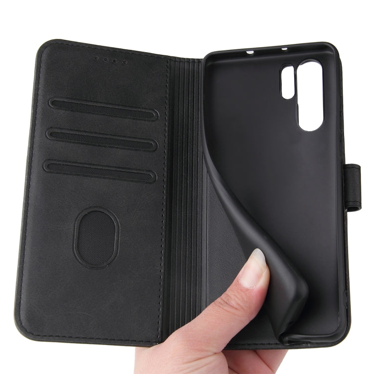 For Huawei P30 Pro Calf Texture Buckle Horizontal Flip Leather Case with Holder & Card Slots & Wallet(Black) - Huawei Cases by buy2fix | Online Shopping UK | buy2fix