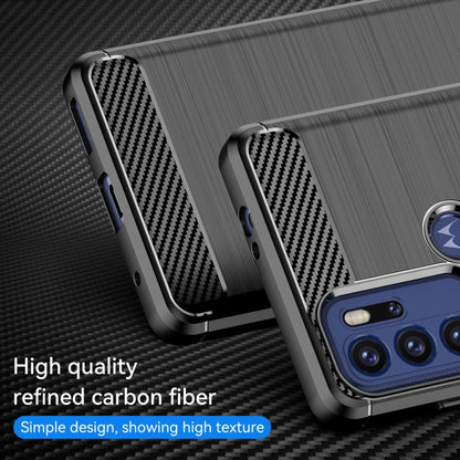 For Motorola Moto G60S Brushed Texture Carbon Fiber TPU Case(Black) - Motorola Cases by buy2fix | Online Shopping UK | buy2fix