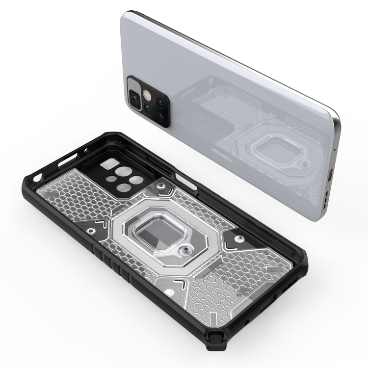 For Xiaomi Redmi 10 Space PC+TPU Shockproof Case with Ring Holder(Grey) - Xiaomi Cases by buy2fix | Online Shopping UK | buy2fix