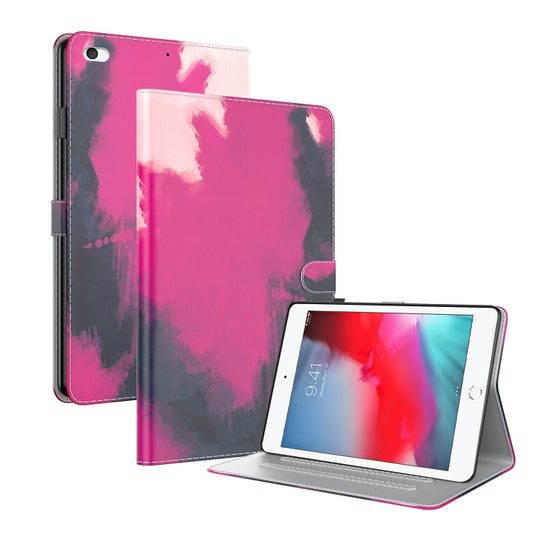 Watercolor Pattern Skin Feel Magnetic Horizontal Flip PU Leather Case with Holder & Card Slots & Photo Frame & Sleep / Wake-up Function For iPad mini 5 / 4 / 3 / 2 / 1(Berry) - iPad mini (2019) / mini 5 Cases by buy2fix | Online Shopping UK | buy2fix