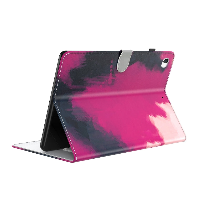 Watercolor Pattern Skin Feel Magnetic Horizontal Flip PU Leather Case with Holder & Card Slots & Photo Frame & Sleep / Wake-up Function For iPad mini 5 / 4 / 3 / 2 / 1(Berry) - iPad mini (2019) / mini 5 Cases by buy2fix | Online Shopping UK | buy2fix