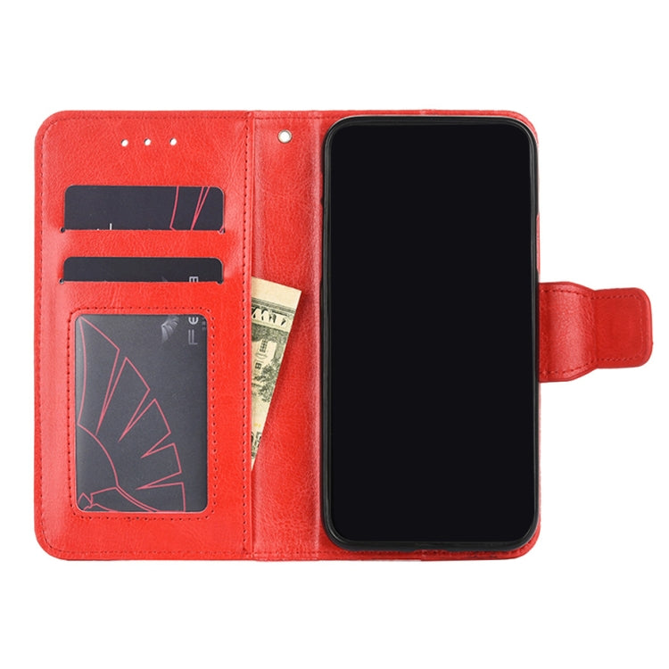 For iPhone 12 / 12 Pro Crystal Texture Horizontal Flip Leather Case with Holder & Card Slots & Wallet(Red) - iPhone 12 / 12 Pro Cases by buy2fix | Online Shopping UK | buy2fix