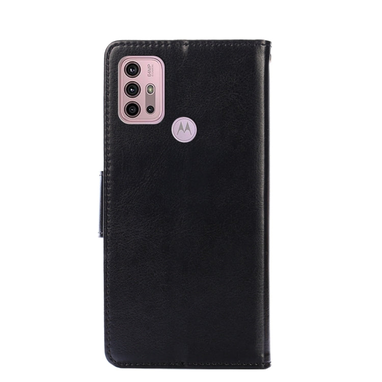 For Motorola Moto G30 Crystal Texture Horizontal Flip Leather Case with Holder & Card Slots & Wallet(Black) - Motorola Cases by buy2fix | Online Shopping UK | buy2fix