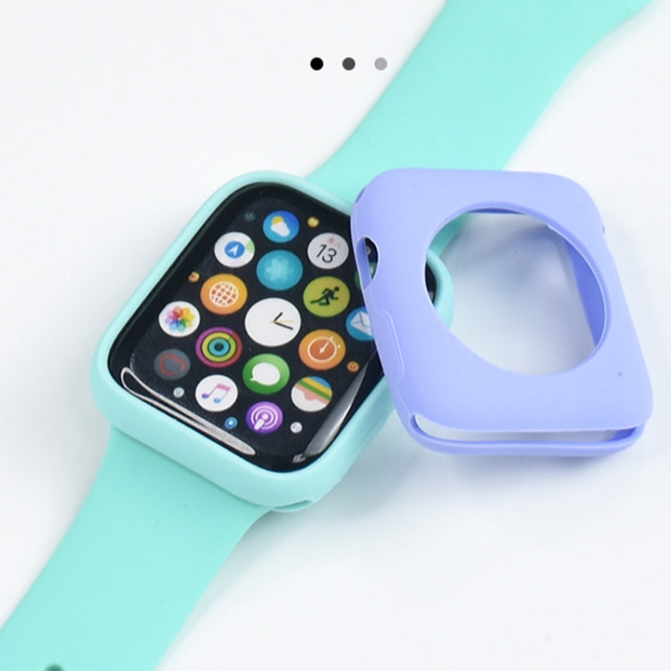 Shockproof All-inclusive Silicone Protective Case For Apple Watch Series 6 & SE & 5 & 4 40mm(Pine Needle Green) - Watch Cases by buy2fix | Online Shopping UK | buy2fix