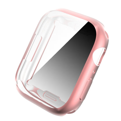 Shockproof TPU All-inclusive Electroplate Protective Case For Apple Watch Series 8 / 7 45mm(Pink) - Watch Cases by buy2fix | Online Shopping UK | buy2fix