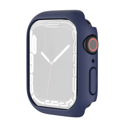 Shockproof TPU Protective Case For Apple Watch Series 9 / 8 / 7 41mm(Dark Blue) - Watch Cases by buy2fix | Online Shopping UK | buy2fix