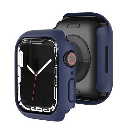 Shockproof TPU Protective Case For Apple Watch Series 9 / 8 / 7 41mm(Dark Blue) - Watch Cases by buy2fix | Online Shopping UK | buy2fix