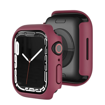 Shockproof TPU Protective Case For Apple Watch Series 9 / 8 / 7 45mm(Dark Red) - Watch Cases by buy2fix | Online Shopping UK | buy2fix