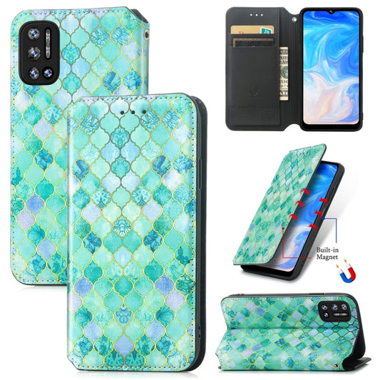 For Doogee N40 Pro CaseNeo Colorful Magnetic Leather Case with Holder & Card Slot & Wallet(Emerald) - More Brand by buy2fix | Online Shopping UK | buy2fix