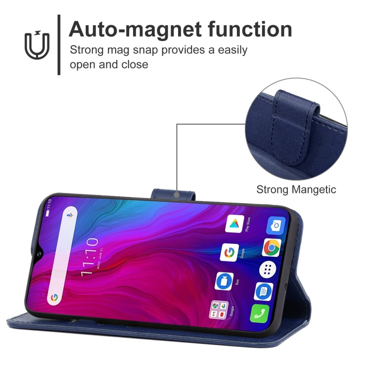 Leather Phone Case For Ulefone Power 6(Blue) - Ulefone Cases by buy2fix | Online Shopping UK | buy2fix