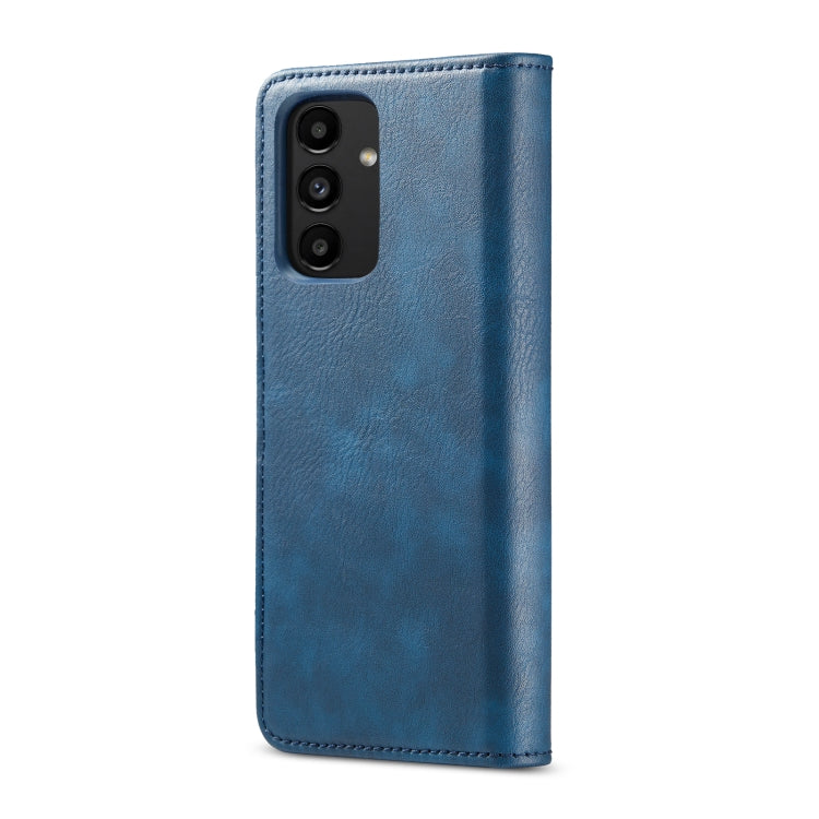 For Samsung Galaxy A13 4G DG.MING Crazy Horse Texture Detachable Magnetic Leather Phone Case(Blue) - Galaxy Phone Cases by DG.MING | Online Shopping UK | buy2fix