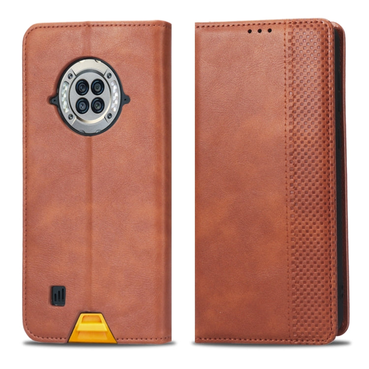 For Doogee S96 Pro Magnetic Buckle Retro Texture Leather Phone Case(Brown) - Doogee Cases by buy2fix | Online Shopping UK | buy2fix