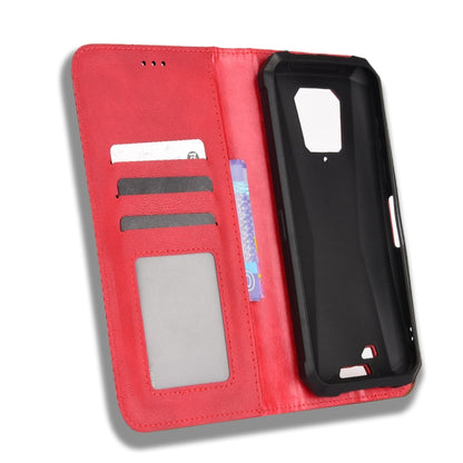 For Ulefone Armor 8 Magnetic Buckle Retro Texture Leather Phone Case(Red) - Ulefone Cases by buy2fix | Online Shopping UK | buy2fix