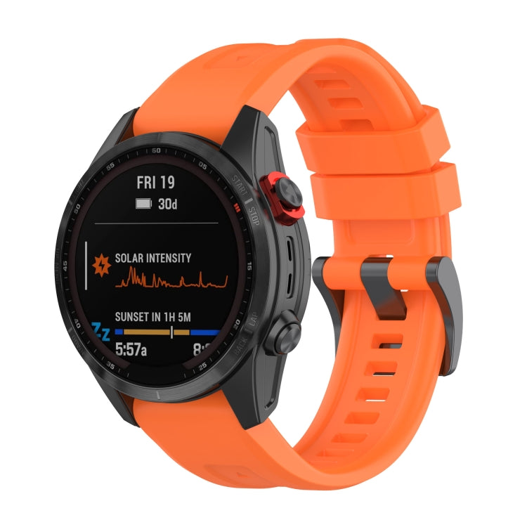 For Garmin Fenix 7 Quick Release Silicone Watch Band(Orange) - Watch Bands by buy2fix | Online Shopping UK | buy2fix