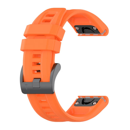 For Garmin Fenix 7 Quick Release Silicone Watch Band(Orange) - Watch Bands by buy2fix | Online Shopping UK | buy2fix