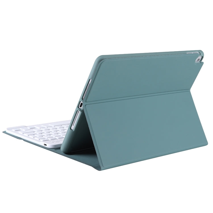 T098B Candy Color Skin Feel Texture Bluetooth Keyboard Leather Case with Pen Holder For iPad Air 4 10.9 2020 / Air 5 10.9 2022 (Dark Green) - For iPad Air by buy2fix | Online Shopping UK | buy2fix