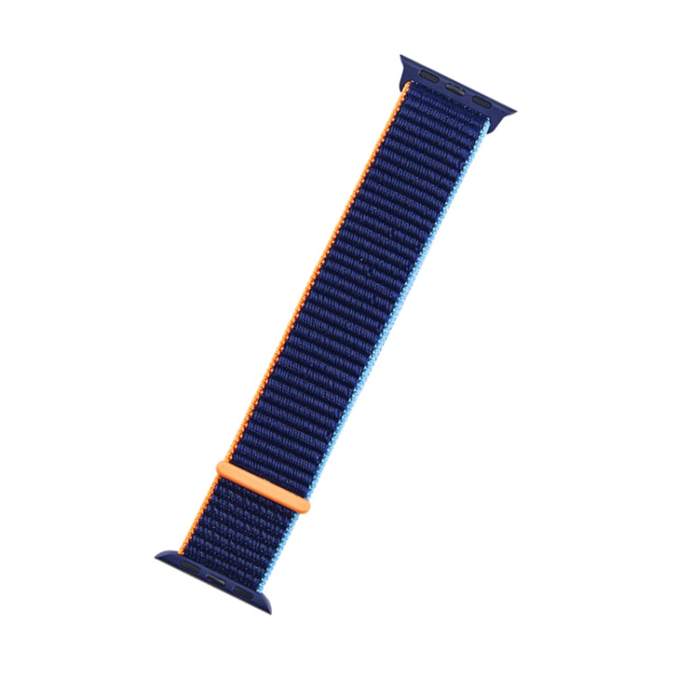 For Apple Watch Apple Watch Ultra 49mm&Watch Ultra 2 49mm / Series 9&8&7 45mm / SE 3&SE 2&6&SE&5&4 44mm / 3&2&1 42mm Mutural Nylon Watch Band(Dark Navy Blue) - Watch Bands by Mutural | Online Shopping UK | buy2fix