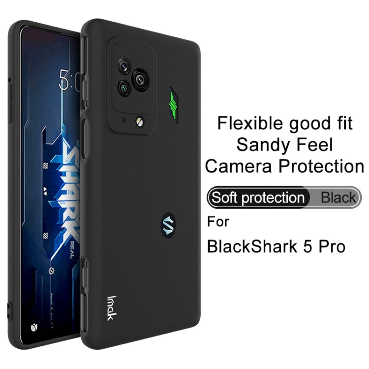 For Xiaomi Black Shark 5 Pro IMAK UC-3 Series Shockproof Frosted TPU Phone Case(Black) - Xiaomi Cases by imak | Online Shopping UK | buy2fix