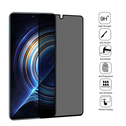 25 PCS Full Cover Anti-peeping Tempered Glass Film For Xiaomi Redmi K50/K50 Pro/K50 Gaming/Redmi K60/K60 Ultra -  by buy2fix | Online Shopping UK | buy2fix