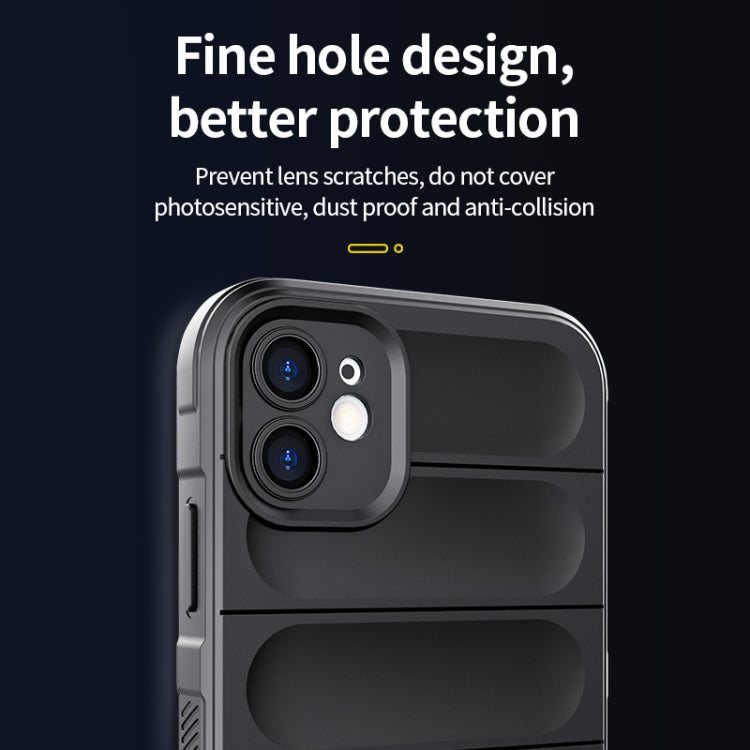 For iPhone 11 Magic Shield TPU + Flannel Phone Case (Black) - iPhone 11 Cases by buy2fix | Online Shopping UK | buy2fix