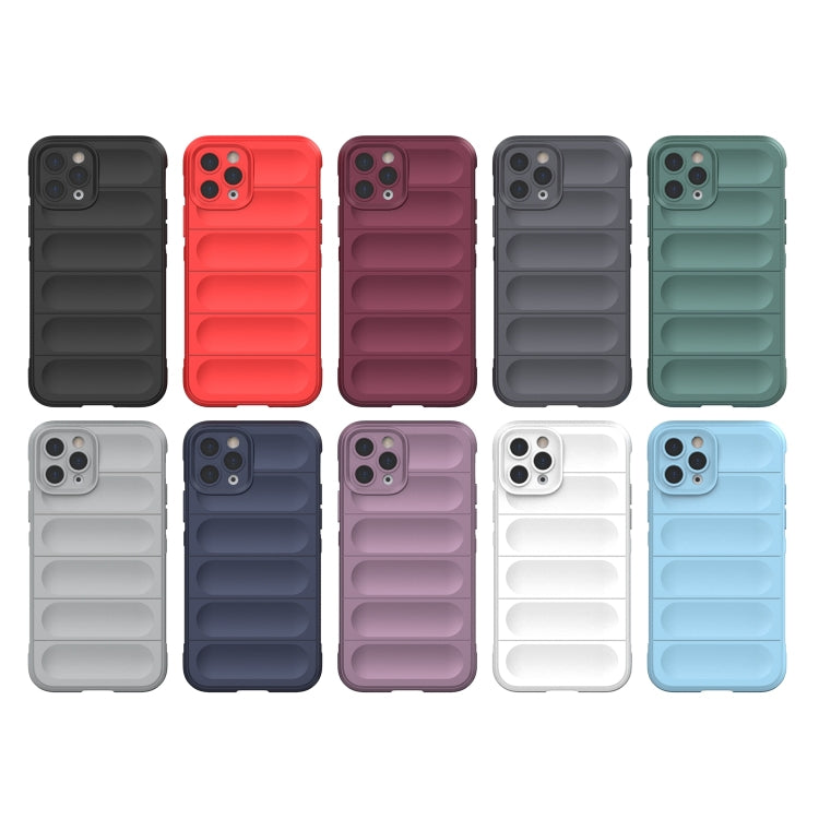 For iPhone 11 Pro Max Magic Shield TPU + Flannel Phone Case (Grey) - iPhone 11 Pro Max Cases by buy2fix | Online Shopping UK | buy2fix