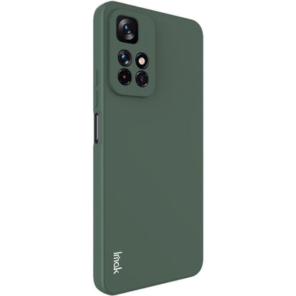 For Xiaomi Redmi Note 11 5G / Note 11T 5G IMAK UC-4 Series Straight Edge TPU Phone Case(Dark Green) - Xiaomi Cases by imak | Online Shopping UK | buy2fix