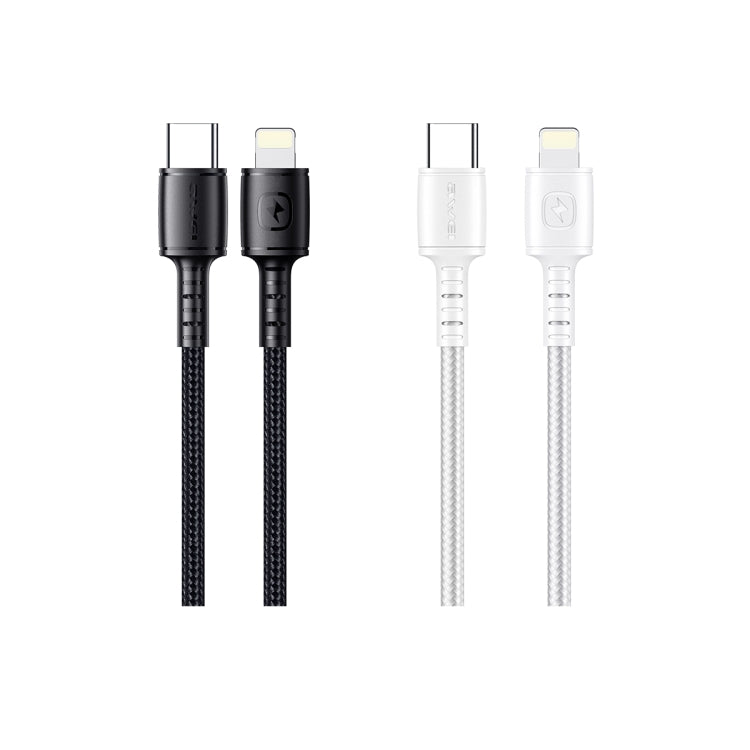 awei CL-118L 20W Type-C / USB-C to 8 Pin Fast Charging Data Cable, Length: 1m(White) - Normal Style Cable by awei | Online Shopping UK | buy2fix