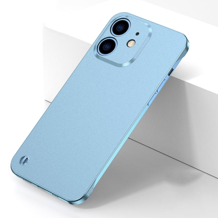 For iPhone 11 Electroplating Frosted Frameless Phone Case (Light Blue) - iPhone 11 Cases by buy2fix | Online Shopping UK | buy2fix