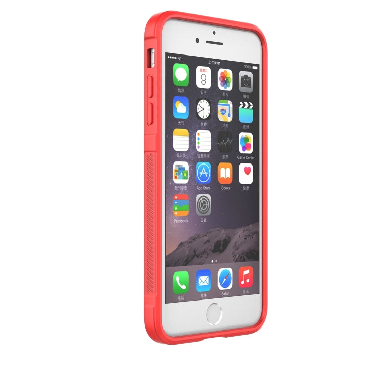 Magic Shield TPU + Flannel Phone Case For iPhone 8 Plus / 7 Plus(Red) - More iPhone Cases by buy2fix | Online Shopping UK | buy2fix