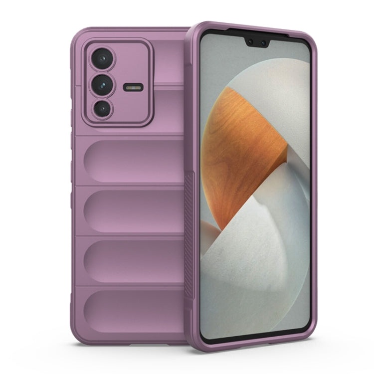 For vivo S12 Magic Shield TPU + Flannel Phone Case(Purple) - vivo Cases by buy2fix | Online Shopping UK | buy2fix