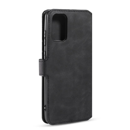 For Galaxy S20 Ultra DG.MING Retro Oil Side Horizontal Flip Case with Holder & Card Slots & Wallet(Black) - Galaxy Phone Cases by DG.MING | Online Shopping UK | buy2fix