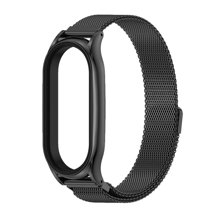 For Xiaomi Mi Band 7 / 7 NFC MIJOBS Milan Magnetic Plus Stainless Steel Watch Band(Black) - Watch Bands by MIJOBS | Online Shopping UK | buy2fix