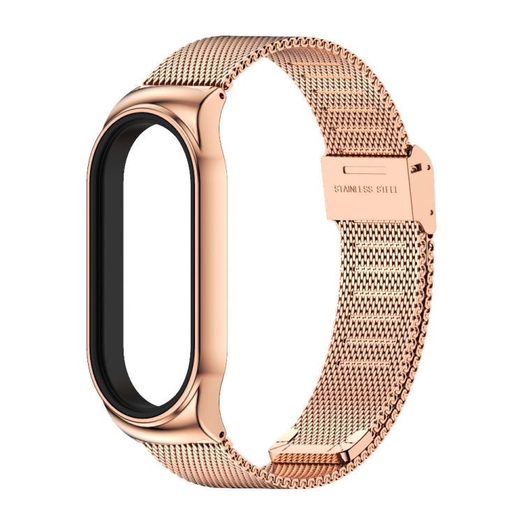 For Xiaomi Mi Band 7 / 7 NFC MIJOBS CS Milan Buckle Metal Watch Band(Rose Gold) - Watch Bands by MIJOBS | Online Shopping UK | buy2fix