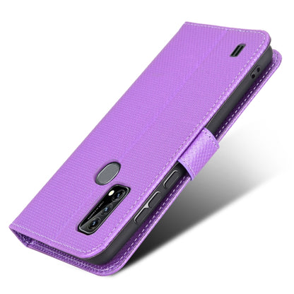 For Blackview A50 Diamond Texture Leather Phone Case(Purple) - More Brand by buy2fix | Online Shopping UK | buy2fix