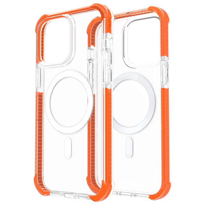 For iPhone 14 Plus Magsafe Magnetic Acrylic Shockproof Phone Case (Orange) - iPhone 14 Plus Cases by buy2fix | Online Shopping UK | buy2fix