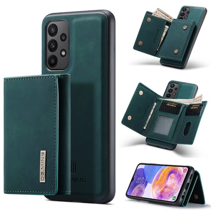 For Samsung Galaxy A23 5G DG.MING M1 Series 3-Fold Multi Card Wallet Phone Case(Green) - Galaxy Phone Cases by DG.MING | Online Shopping UK | buy2fix