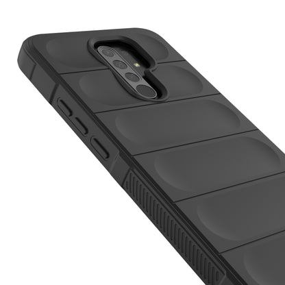 For Xiaomi Redmi 9 Magic Shield TPU + Flannel Phone Case(Grey) - Xiaomi Cases by buy2fix | Online Shopping UK | buy2fix