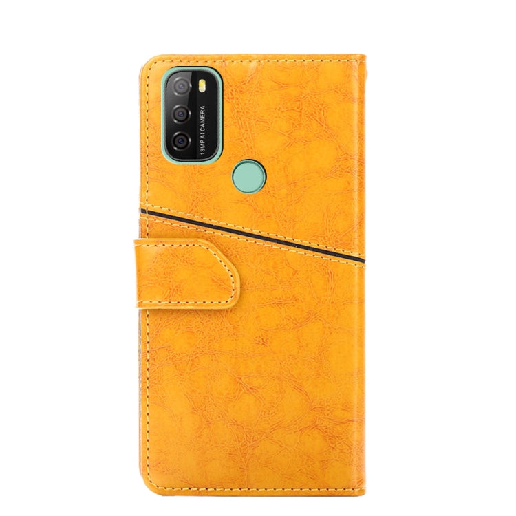 For Blackview A70 Geometric Stitching Horizontal Flip Leather Phone Case(Yellow) - More Brand by buy2fix | Online Shopping UK | buy2fix