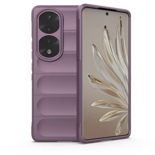 For Honor 70 Pro 5G Magic Shield TPU + Flannel Phone Case(Purple) - Honor Cases by buy2fix | Online Shopping UK | buy2fix