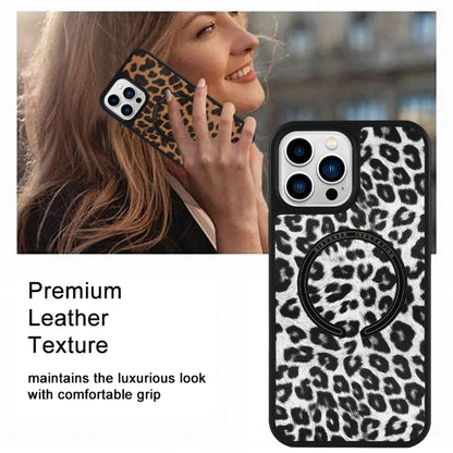 For iPhone 14 Plus Leather Texture MagSafe Magnetic Phone Case (Python Pattern) - iPhone 14 Plus Cases by buy2fix | Online Shopping UK | buy2fix